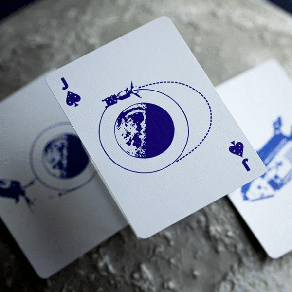 NASA Holographic Foil “Meatball” Logo Gilded- Silver Playing Cards by Fulton - Image 11
