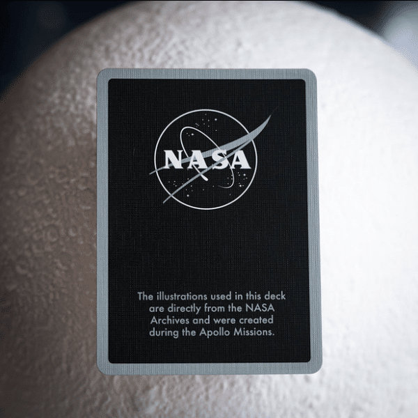 NASA Holographic Foil “Meatball” Logo Gilded- Silver Playing Cards by Fulton - Image 10