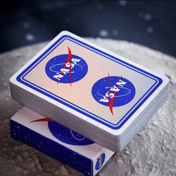 NASA Holographic Foil “Meatball” Logo Playing Cards by Fulton - Image 4