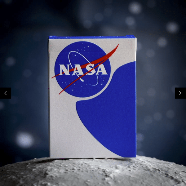 NASA Holographic Foil “Meatball” Logo Playing Cards by Fulton