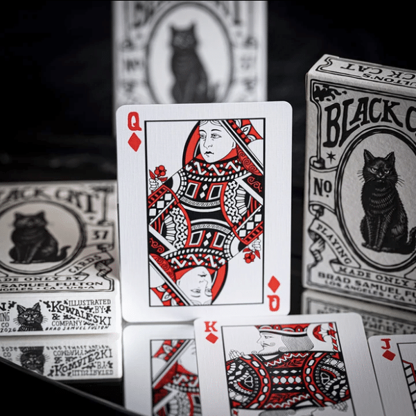 Fultons Black Cat Limited Edition Gilded- Gold Playing Cards by Fulton - Image 5