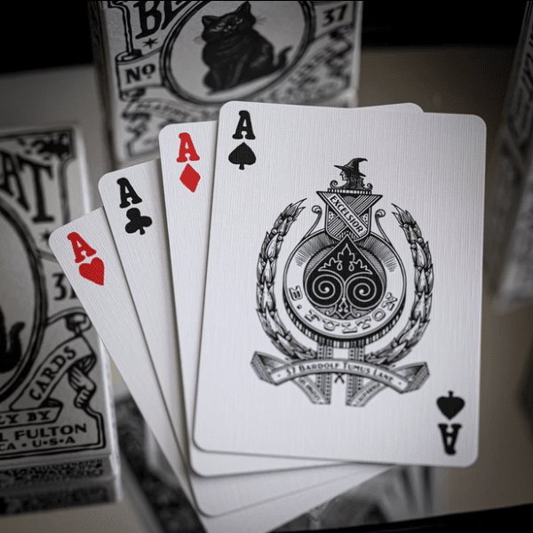 Fultons Black Cat Limited Edition Gilded- Gold Playing Cards by Fulton - Image 11