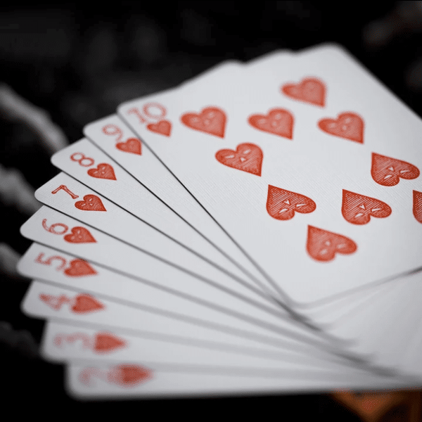 October V2 Pumpkin Orange Limited Gilded- Pearl Playing Cards by Fulton - Image 14