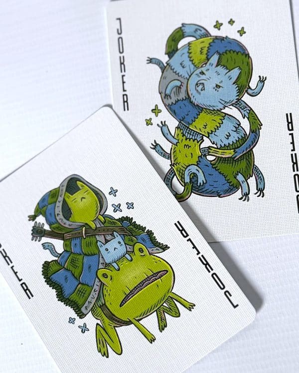 Meowgicians- Green-Blue Playing Cards - Image 10