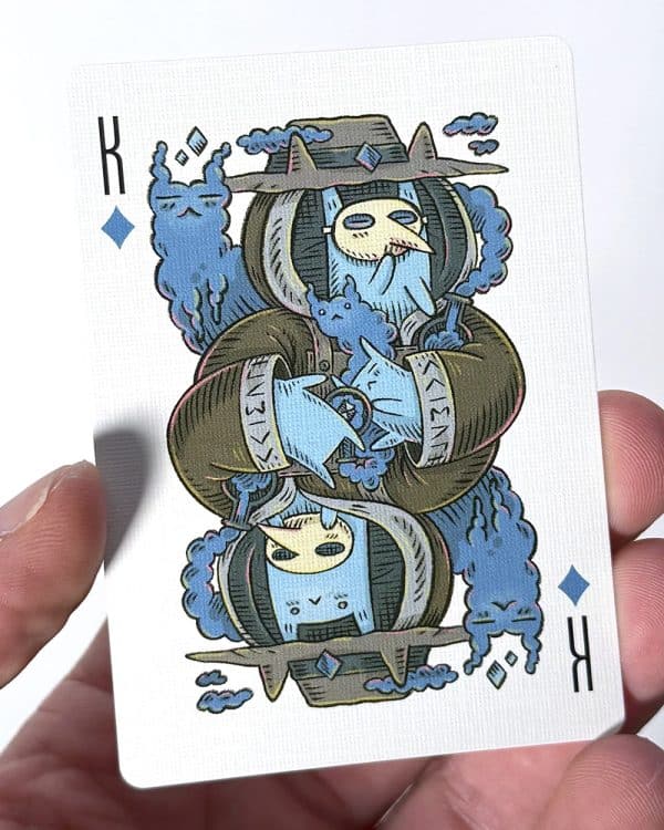 Meowgicians- Green-Blue Playing Cards - Image 4