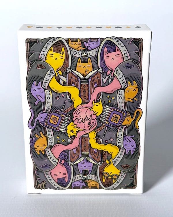 Meowgicians- Pink-Yellow Playing Cards - Image 3