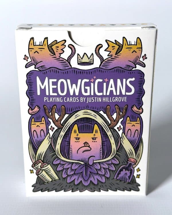 Meowgicians- Pink-Yellow Playing Cards