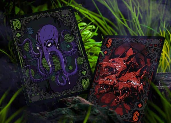 Creepy Party Playing Cards: Spooky-Green Gilded by Hòa Phan - Image 9