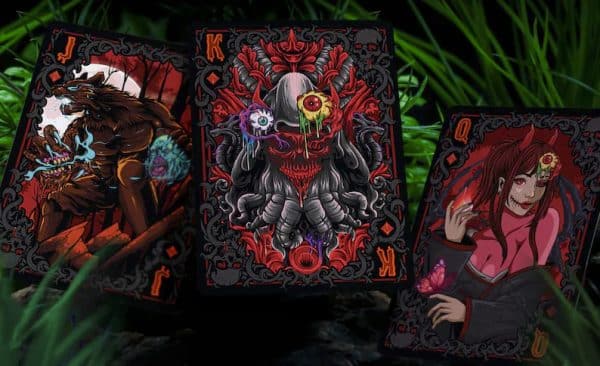 Creepy Party Playing Cards: Spooky-Green Gilded by Hòa Phan - Image 7