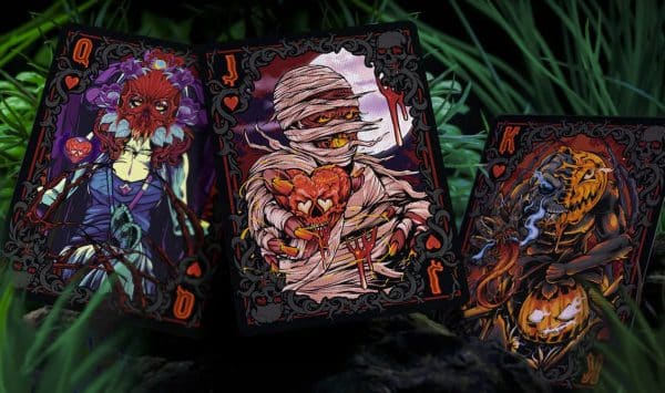 Creepy Party Playing Cards: Spooky-Green Gilded by Hòa Phan - Image 5